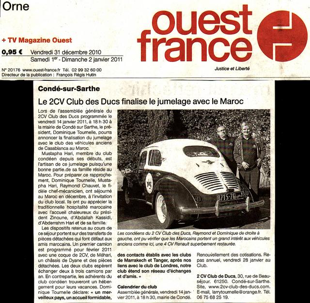 2cv Club des Ducs - OF du 31.12.2010.