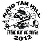 L'autocollant officiel "Tan Hill 2012" à apposer sur la voiture.