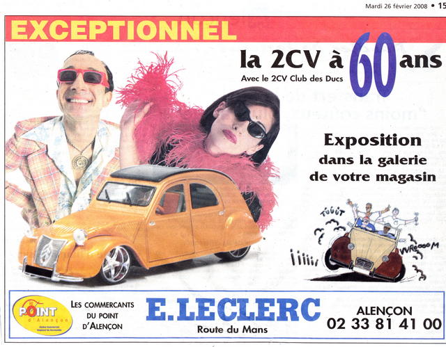 Pub Orne-Hebdo - Expo Leclerc - 26.02.2008